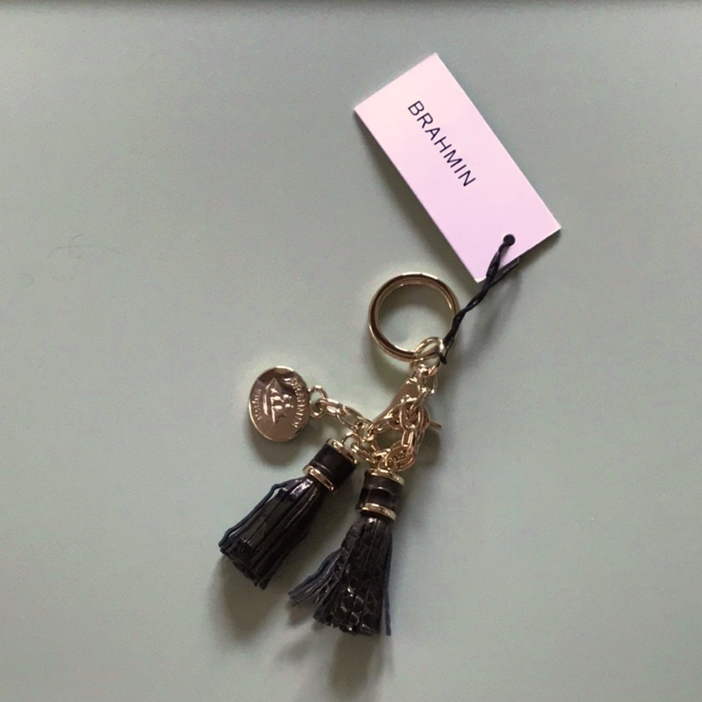 NWT BRAHMIN double tassel key ring